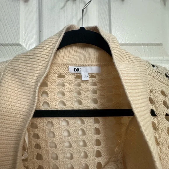 DR2 Women's Beige Cowl Neck Sweater - Picture 2 of 3